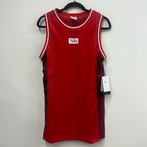 New Nike reversible red basketball jersey L